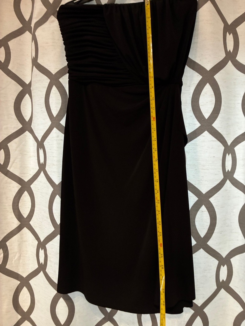 Rickis Small Woman’s Black Strapless Ruched Cocktail Dress prom grad - Picture 5 of 9